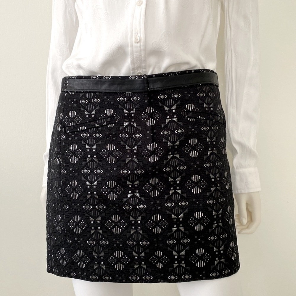 Maje Jacquard Mini Skirt New